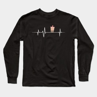 Heartbeat - Boba Tea Long Sleeve T-Shirt